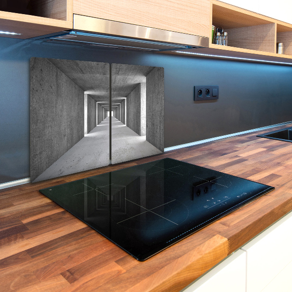 Glass chopping board Concrete tunnel