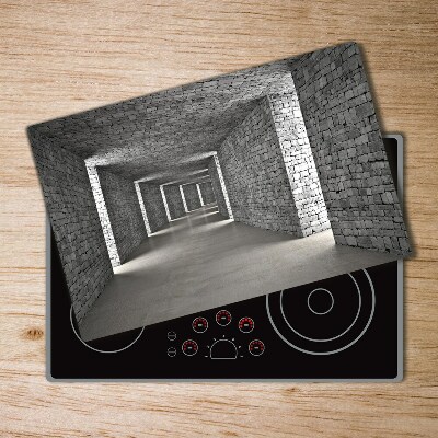 Glass chopping board Brick tunnel