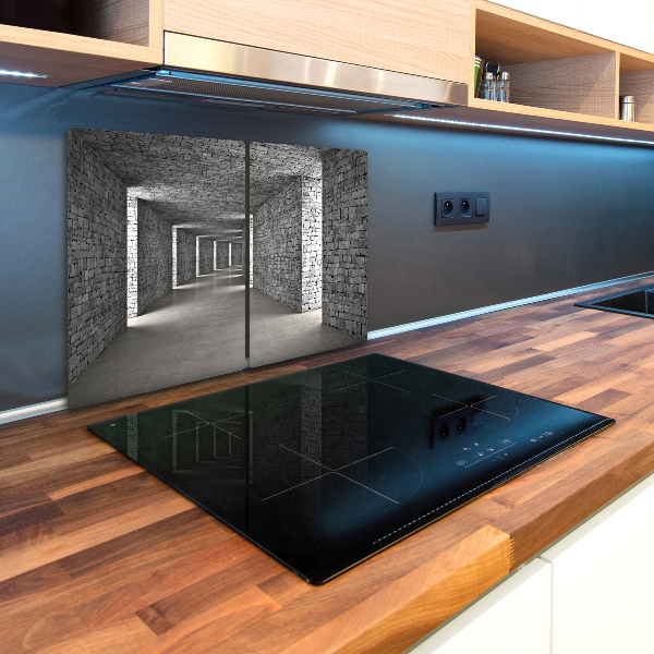 Glass chopping board Brick tunnel