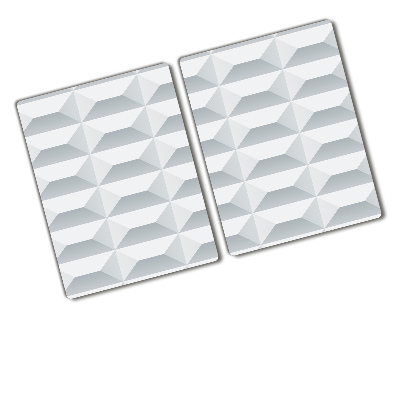 Glass chopping board Geometric background