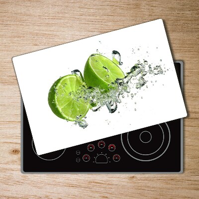 Chopping board glass Lime underwater