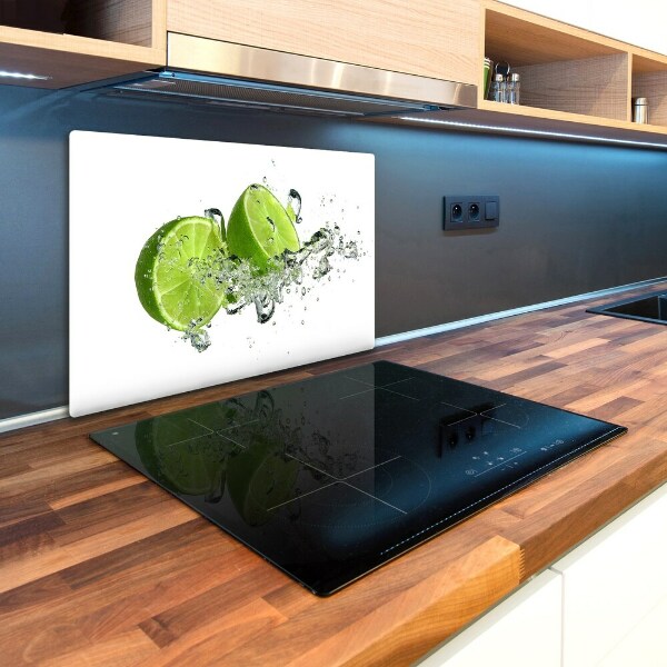 Chopping board glass Lime underwater