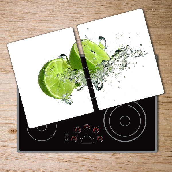 Chopping board glass Lime underwater