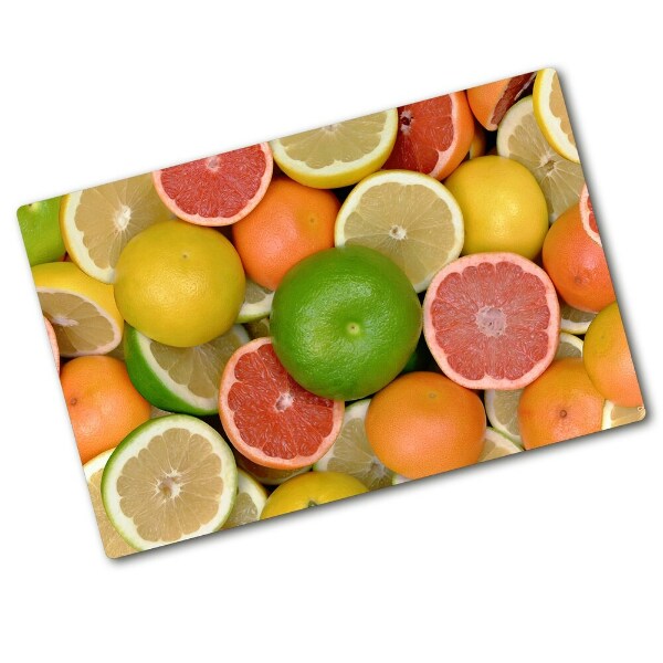 Chopping board glass Citrus fruits