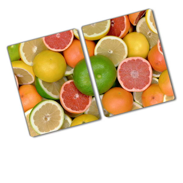 Chopping board glass Citrus fruits