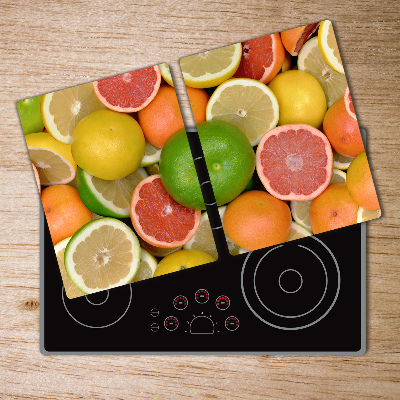 Chopping board glass Citrus fruits