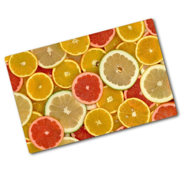 Chopping board glass Citrus fruits