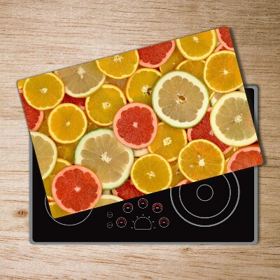 Chopping board glass Citrus fruits