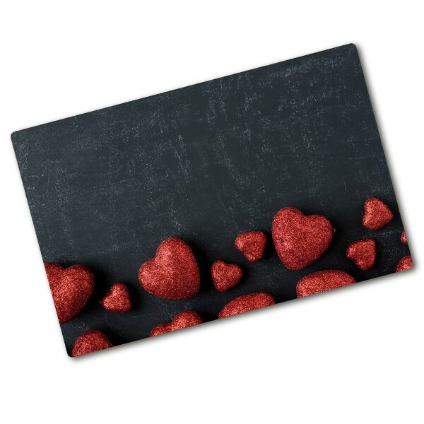 Cutting board Hearts on the board