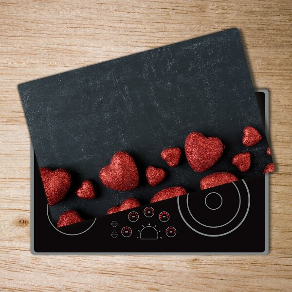 Cutting board Hearts on the board