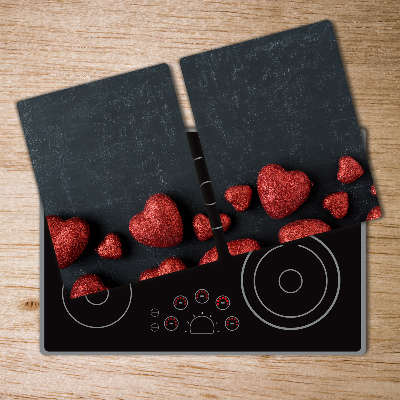 Cutting board Hearts on the board