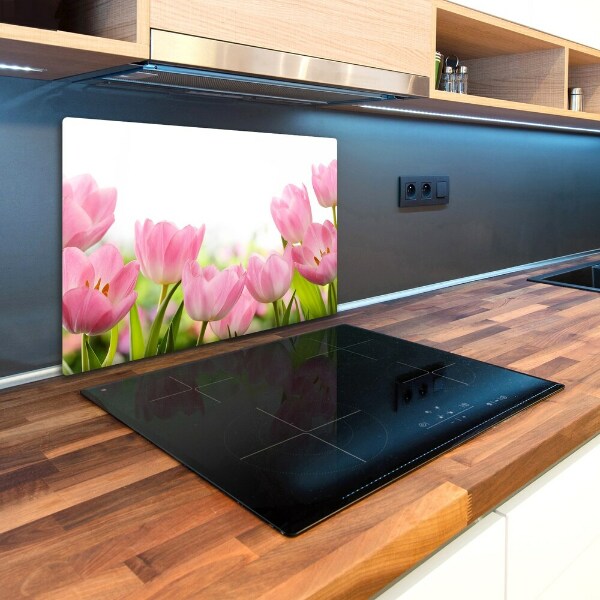 Cutting board Pink tulips