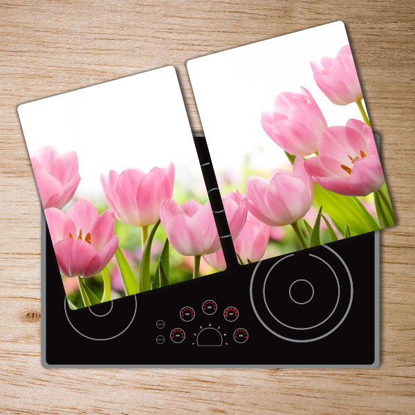 Cutting board Pink tulips