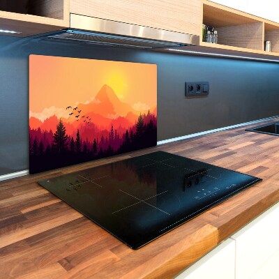 Chopping board Mountain landscape