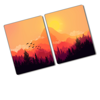 Chopping board Mountain landscape