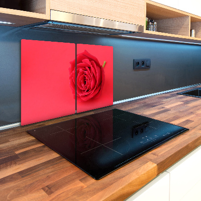 Chopping board glass Red rose