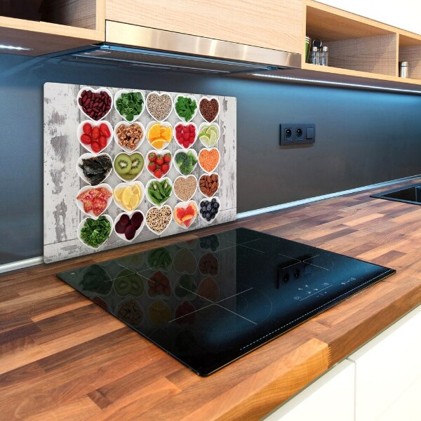 Chopping board glass Healthy food