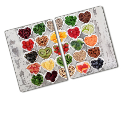 Chopping board glass Healthy food