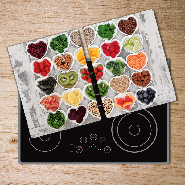 Chopping board glass Healthy food