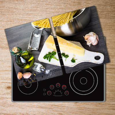 Chopping board Pasta with garlic