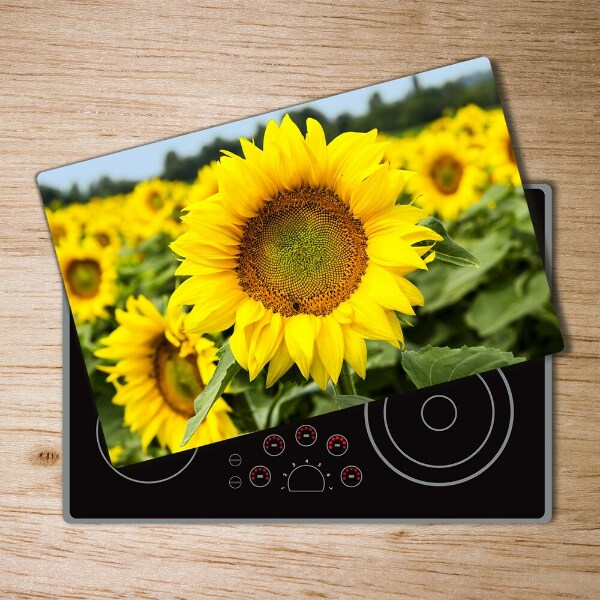 Chopping board Sunflower field