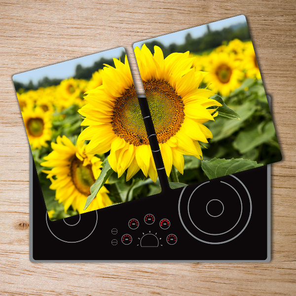 Chopping board Sunflower field