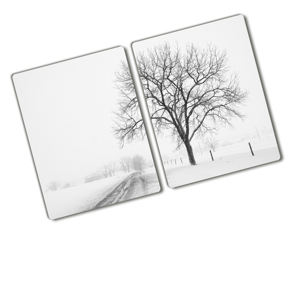 Chopping board Winter tree