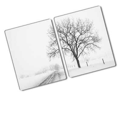 Chopping board Winter tree