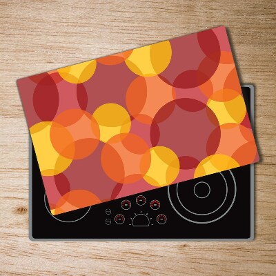 Chopping board glass Colorful wheels