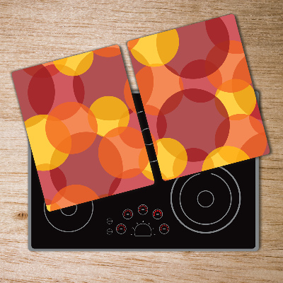 Chopping board glass Colorful wheels