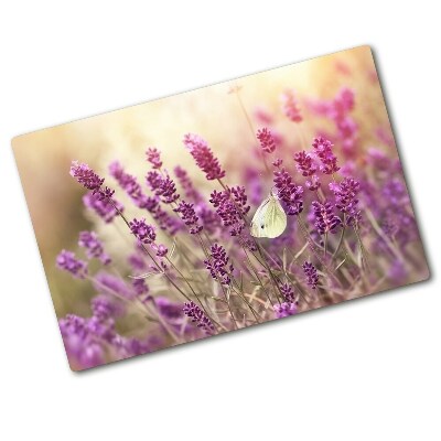 Glass chopping board Lavender