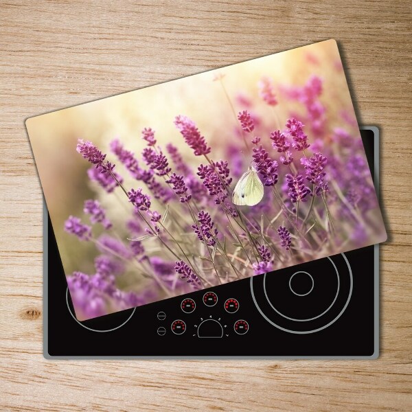 Glass chopping board Lavender