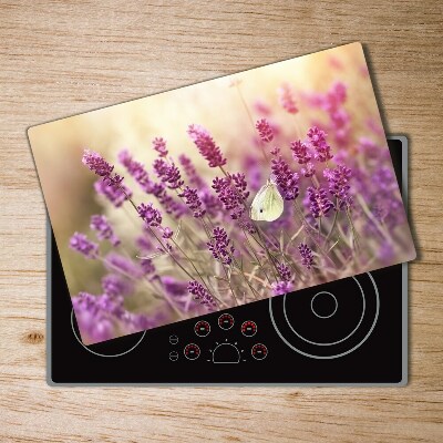 Glass chopping board Lavender