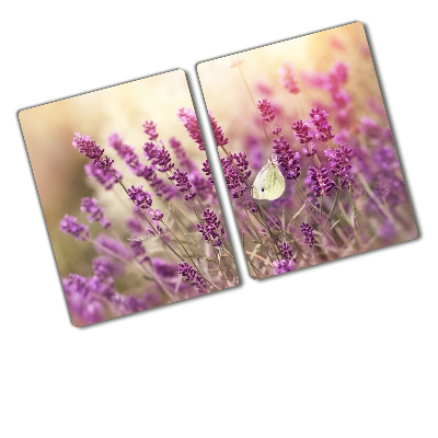 Glass chopping board Lavender