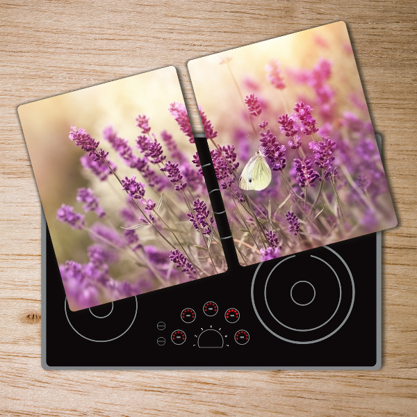 Glass chopping board Lavender