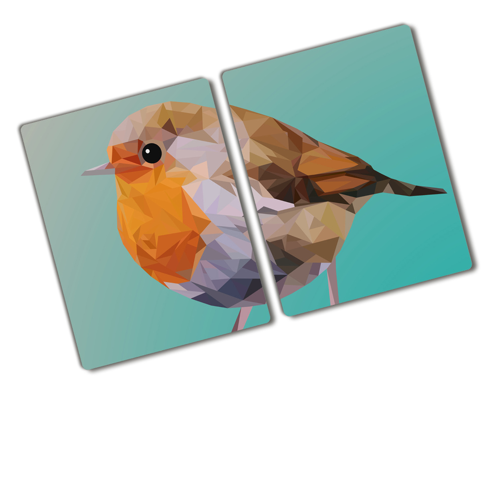 Glass chopping board Rudzik bird