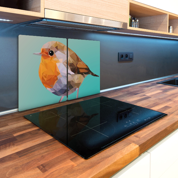 Glass chopping board Rudzik bird