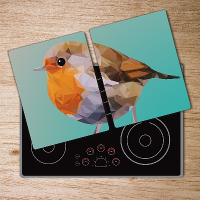 Glass chopping board Rudzik bird