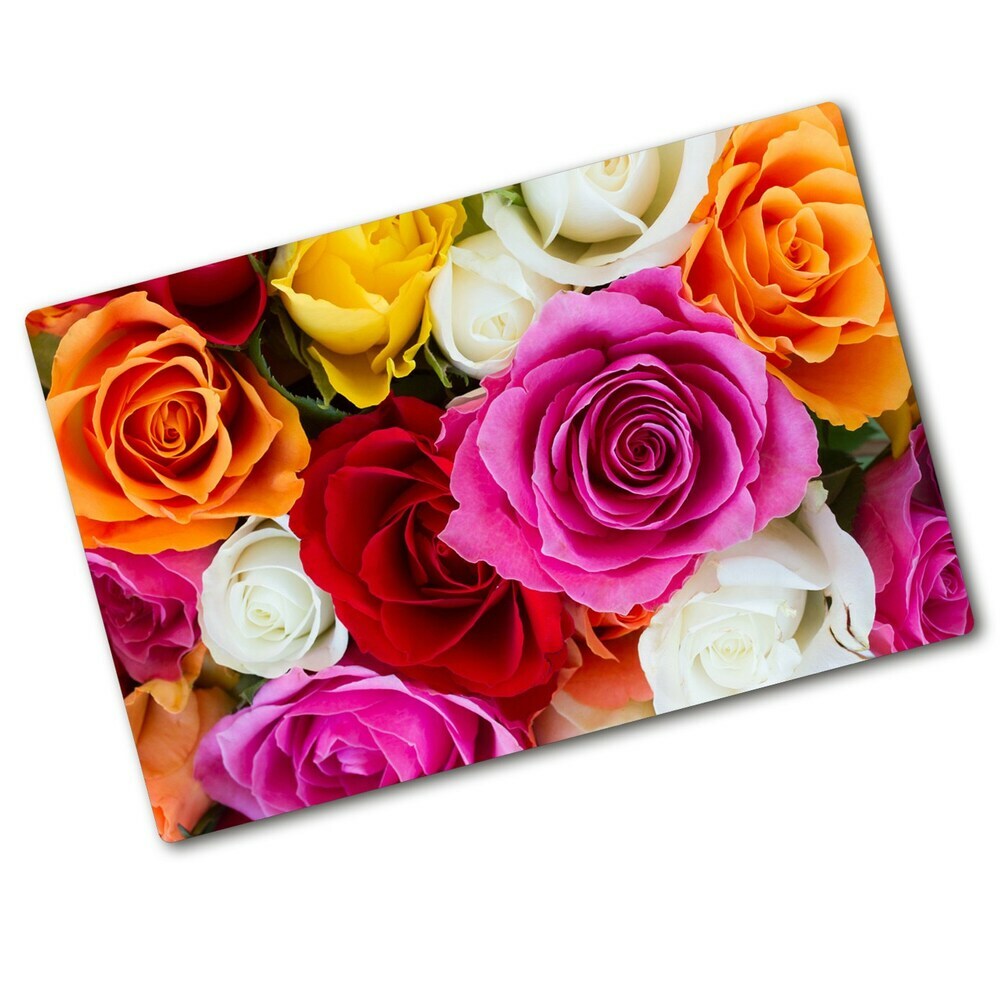 Cutting board Colorful roses