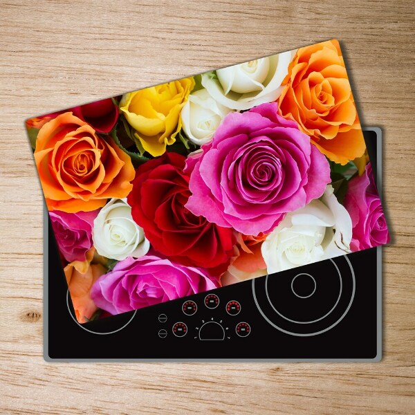 Cutting board Colorful roses