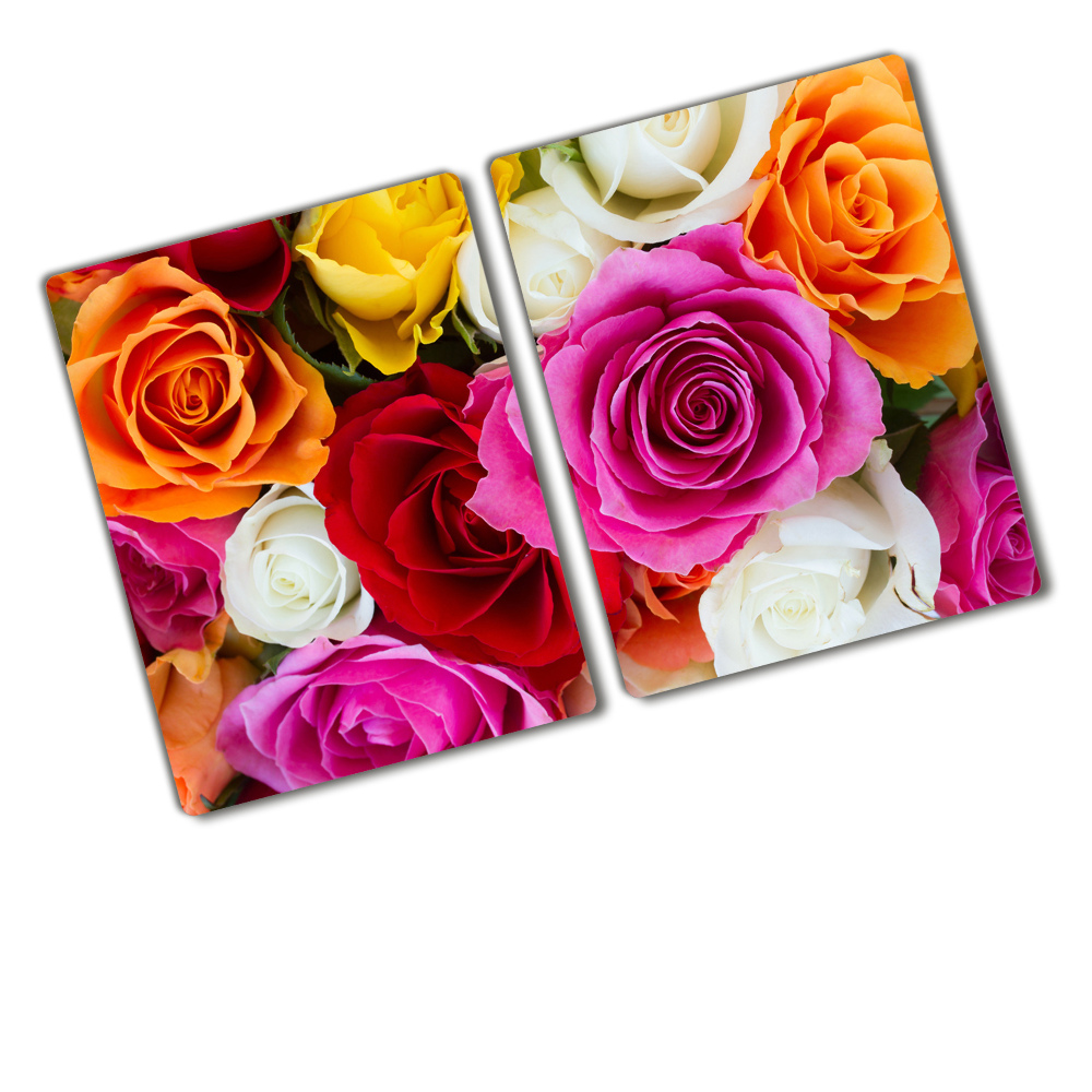 Cutting board Colorful roses