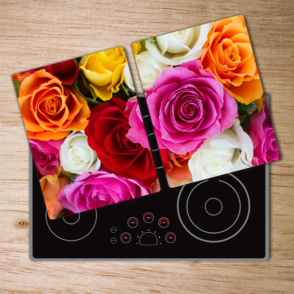 Cutting board Colorful roses