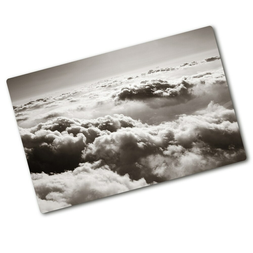 Chopping board glass Bird's flight clouds