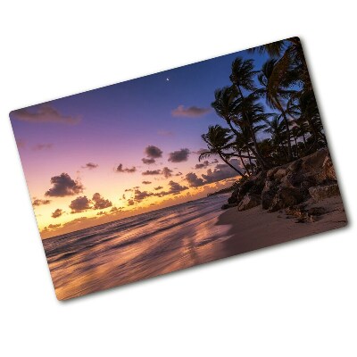 Chopping board glass West on the beach