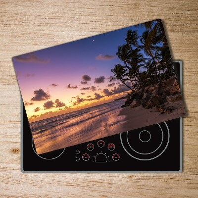 Chopping board glass West on the beach