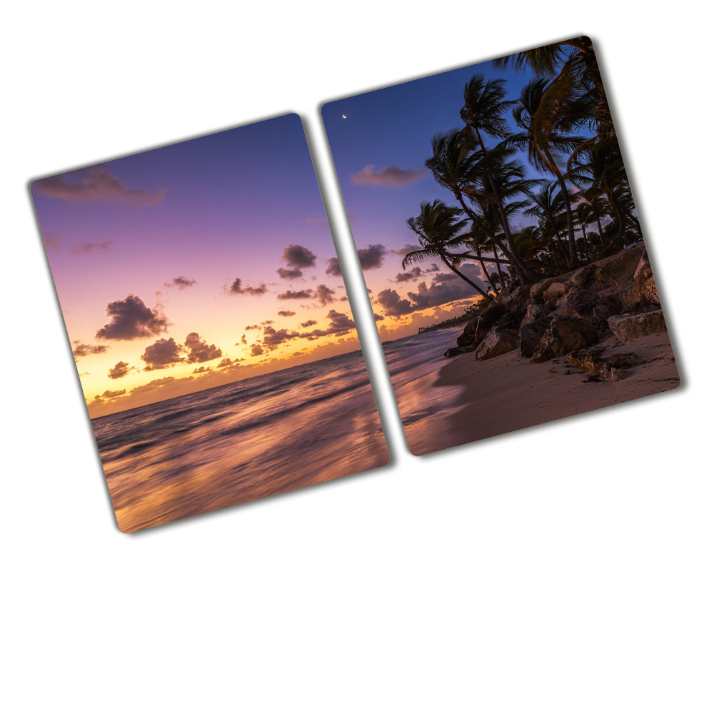 Chopping board glass West on the beach