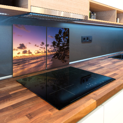 Chopping board glass West on the beach