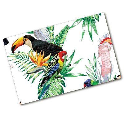 Chopping board Tropical birds