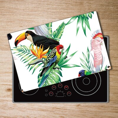 Chopping board Tropical birds