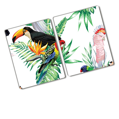 Chopping board Tropical birds